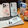Funda tipo soporte para la pareja Judy y Nick adecuada para Apple 17 Pro Max, linda para niñas, Huawei Xiaomi ventana grande