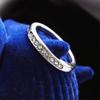 0880 Engasgando Pimenta Pequena Moda Círculo Pequeno Único Senhora Diamante Anel de Diamante Anel de Cauda Atacado Dropshipping