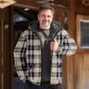 Nueva Chaqueta Acolchada de Algodón Punk de Invierno 2024 para Hombre Cárdigan con Estampado Digital Chaqueta Acolchada de Algodón Urbana a la Moda con Capucha