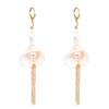 Nuevos Pendientes de Joyería de Concha Natural, Aleación y Grava Estilo Playa Vacaciones Oceánicas Retro para Mujer Pendientes de Estilo Étnico