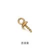 Colgante de Perla de Plata de Ley S925 Soporte Vacío Colgante de Cera de Abeja de Cristal Oro Antiguo Colgante de Plata Taian Accesorios Hechos a Mano para DIY