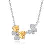 Suministro Exclusivo Transfronterizo de Colgantes de Cristal de Piedras Preciosas de Color Natural, Collar de Plata de Ley S925 para Mujer, Cadena para Clavícula de Mariposa de Topacio Garnet