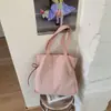 Bolsa Tote de Grande Capacidade Estilo Coreano Nicho para Mulheres Nova Coleção Primavera 2026 Casual Alta Aparência Estilosa Estilo Preguiçoso Bolsa de Ombro Único