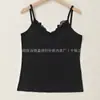 Venta al por mayor de fábrica comercio exterior estilo europeo y americano nuevo V-neck costura de encaje tirante top chaleco sexy para mujer delgado ajustado