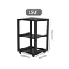Gabinete de Micrófono 12U 9U Gabinete Abierto Simple Rack de Audio para Amplificador Móvil Flight de 19 pulgadas