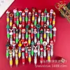 Caneta esferográfica de Natal de quatro cores mini criativa de desenho animado caneta a óleo material escolar para estudantes prêmios de presentes
