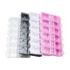 Nail Art Caixa de Jóias 12-grade Longa Caixa de Armazenamento de Renda Engrossado e Rígido Único Flip Ziyang Flor Unha Caixa de Flores