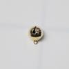 Cierre de langosta cuatro cadenas llavero ocho anillos accesorios DIY electrochapado oro claro 17 mm colgante de campana llavero juego de tres piezas