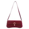 Bolsa de Axila de Nicho para Mulheres 2026 Novo Estilo Coreano Tendência e Estilosa Bolsa de Ombro com Fivela de Fechadura, Bolsa Quadrada Pequena de Cor Sólida