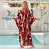 Blusa bikini de rayón europea y americana transfronteriza, abrigo, traje de baño para aguas termales, atuendo, falda de playa junto al mar, chal de traje de baño para mujer