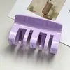 Presilha de Cabelo Âmbar de Tamanho Médio Coreana para Mulheres, Prendedor de Tubarão de Cor Sólida Acessório de Cabelo