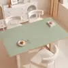 Mantel de color liso, lavable, impermeable, a prueba de aceite, resistente al calor, mantel para mesa de comedor, sensación de lujo ligero y alta gama, mantel para mesa de centro de sala de estar, protector de escritorio
