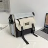 Bolso Cruzado para Hombre, Bolso de Hombro Casual, Gran Capacidad, Bolso Mensajero Versátil de Marca de Moda, Bolso de Hombro Sencillo para Estudiantes Universitarias