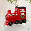 Melhor Venda da Amazon Enfeites de Bola com Formato Especial de Natal Cenário de Natal Decoração de Árvore de Natal Pingente de Homem Velho Trem