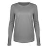 Nova Roupa de Yoga para Mulheres Primavera e Verão, Camiseta Esportiva Versátil de Manga Longa, Gola Redonda, Top Fitness Casual Soltinho