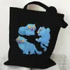 Bolsa de Lona con Estampado de Tigre para Grupo de Chicas Coreano Kpop 35X40 Bolso de Hombro Tote Diario Bolsa de Compras 0925-6