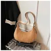 Bolsa Plissada Transfronteiriça para Mulheres, Grande Capacidade, Nova Coleção Outono e Inverno 2026, Bolsa Transversal Nicho Retrô, Bolsa Ombro Único Sob o Braço Formato Dumpling