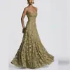 Vestido de Noche para Mujer Estilo Europeo y Americano Transfronterizo de Amazon Nueva Moda Versátil Estilo Chica Popular Vestido Sexy de Tirantes Burdeos