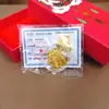 Pegatinas Doradas para Teléfono para Riqueza y Buena Suerte, Oro Puro 999, Regalos Publicitarios de Promoción Empresarial para Clientes
