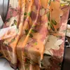 Nuevo Chal Bufanda de Protección Solar Primavera y Verano, Clásico Seda Artificial, Gasa Suave, Estilo Largo, Bufanda Chal de Moda y Versátil