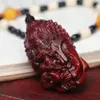 Pingente Escultura de Cabana de Pau-Rosa Pixiu Brinquedo de Madeira Peça de Mão Decoração de Casa Ponto Cênico Artesanato Mais Vendido