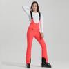 Pantalones de esquí nuevos para mujer, de doble tabla, elásticos, ajustados, resistentes al viento, impermeables, para exteriores, negros, cálidos, para nieve