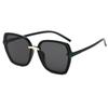 2021 nuevas gafas de sol de montura grande de celebridades de Internet europeas y americanas, gafas de sol de moda para mujer, gafas de sol de moda retro de calle a prueba de rayos UV