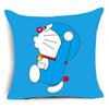 Funda de almohada sencilla y moderna de Doraemon con estampado azul de dibujos animados para sofá, bonita almohada de animación para dormitorio