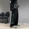 Pantalones de Hombre Sentido del Diseño Nicho Verano Moda Coreana Pantalones de Pierna Ancha Sueltos Rectos Pantalones Casuales Pantalones Deportivos Guapos