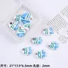 Cerámica Temática del Océano Peces Tropicales y Palmera Cerámica Cuentas Sueltas Hecho a Mano DIY Pulsera de Cuentas Linda Collar Accesorios de Joyería