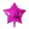 Balão de filme de alumínio estrela de cinco pontas cor sólida de 18 polegadas decoração de festa de casamento balão de folha de alumínio estrela atacado