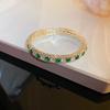 Pulsera Geométrica Redonda de Flor de Zirconia Transfronteriza Europea y Americana Estilo Retro de Moda Pulsera Joyería de Lujo Ligero Al por Mayor