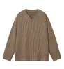 Camiseta pesada simple, elegante, estilo retro americano, nuevo estilo, manga larga para hombre, otoño, nuevo estilo, tacto de alta gama, sudadera con capucha de punto jacquard, camiseta para hombre