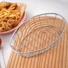 Cesta de papas fritas transfronterizas Cesta de refrigerio de restaurante occidental ovalada creativa americana Cesta de nuggets de pollo frito Cesta de papas fritas de comida en existencia