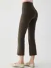 Calça Yoga Flare Levanta Bumbum Estilo Novo 2026 para Mulheres, Calça Capri Esportiva Fina Slim-Fit de Verão para Treino e Fitness