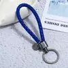Chaveiro de Corda de Couro Trançado para Homens e Mulheres, Porta-Chaves de Carro para Casais, Pingente Simples e Estiloso, Modelo Mais Vendido no Exterior