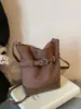 Bolso Cubo Retro Esmerilado para Mujer 2026 Nuevo Bloque de Color de Moda Otoño/Invierno Bolso de Hombro Único Textura de Alta Calidad Bolso Cruzado