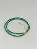 Collar de Cuentas de Arroz de Cristal Verde Abuela para Mujer, Versátil, de Alta Gama, Nicho, con Cuentas, para Clavícula, Joyería de Nuevo Estilo Chino