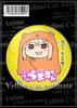 Chica seca insignia pequeña enterrada insignia modelo B accesorio de anime colgante de mochila llavero pegatina de refrigerador espejo