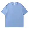Camiseta de Algodão Puro de Manga Curta 220g, Roupas de Trabalho Personalizadas com Logo Impresso, Uniformes para Turmas de Festa, Camisetas Publicitárias de Manga Curta com Gola Redonda