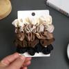 Elástico de Cabelo Grande Estilo Intestino Grosso Retro de Alta Qualidade Coreano, Estilo Feminino, Bola Tendão do Couro Cabeludo, Corda de Cabelo, Acessório de Cabelo Elegante para Rabo de Cavalo