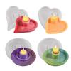 Zongbo DIY Porta-Velas Aromaterapia Gota de Cristal Porta-Velas Redondo Estéreo Amor Molde de Silicone Atacado