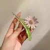 Pinza para el Cabello de Metal para Mujer, Pinza Tiburón de Lujo de Alta Gama, Pasador para Peinados Recogidos, Accesorio para el Cabello con Perlas para la Parte Trasera de la Cabeza
