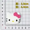 Parche de Goma Suave de PVC Cabeza de Gato de Dibujos Animados Gato Kt Accesorios para Funda de Teléfono Móvil y Tableta Materiales para Bricolaje en Casa Imán para Refrigerador
