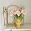 Ins Brownie Pu Feel Tulipán Flor Artificial Flor Falsa Decoración Mesa Comedor Hogar Floricultura Suave Accesorios Fotográficos