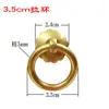 Manija de Tirador Redonda Estilo Antiguo Chino de Cobre Puro Anillo de Tirador de Cobre Manija de Agujero Único para Cajón Puerta de Armario Manija Retro de Latón para Armario
