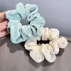 Goma de Pelo de Terciopelo de Color Sólido para Mujer, Goma Elástica de Alta Elasticidad, Sujetador de Cola de Caballo, Cuerda Elegante para el Cabello, Banda de Goma Premium