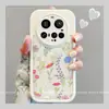 Para funda de teléfono Xiaomi 15ultra artística nicho xiaomi14 gama alta 13 creativa 12 flor arriba