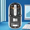 Mouse sem fio magnético transparente de alto valor de cor, três modos, baixo consumo, retorno para a área de trabalho com um clique, carregamento Tipo-C, mouse elétrico