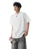 Camiseta de Manga Corta con Diseño Desestructurado de Marca de Moda para Hombre, Top Deportivo Holgado de Calle para Verano, Camisa Versátil Retro para Pareja